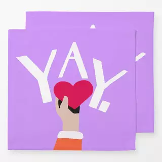 Servietten Frauen und YAY flieder