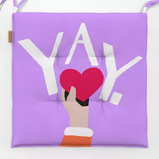 Sitzkissen Frauen und YAY flieder