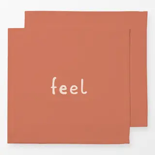 Servietten Love Feel hellbraun