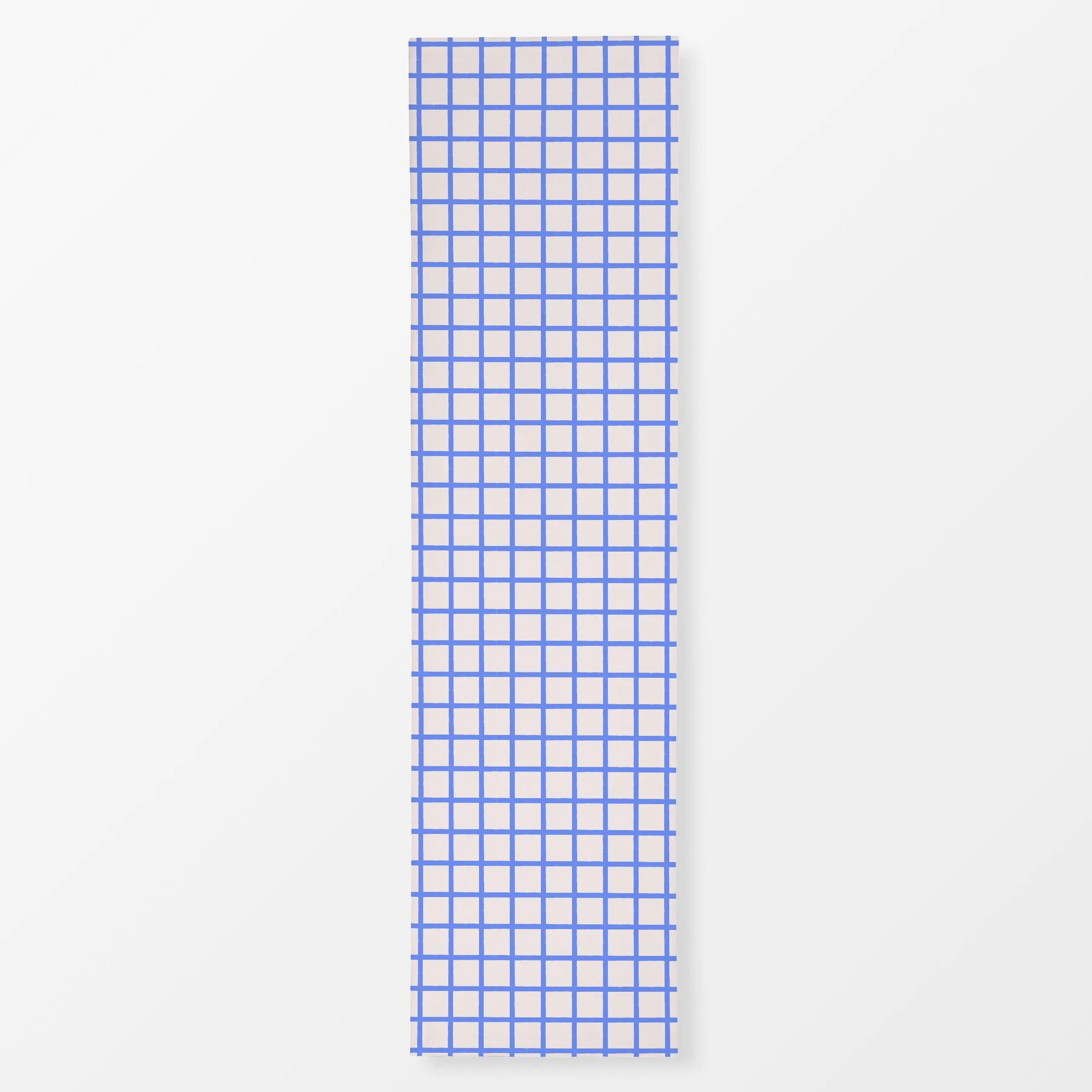 Tischläufer Karo Grid Blau & Weiß, gemustert, Ostern, von Maren Gross