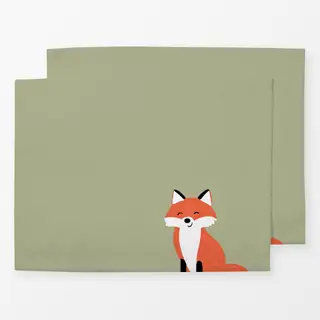 Tischset Fuchsfreude Gruen