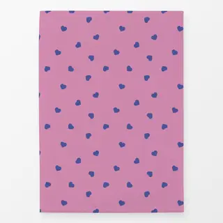Geschirrtücher Herzen Muster rosa blau
