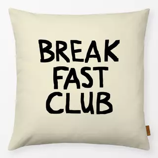 Kissen Breakfast Club Black Beige
