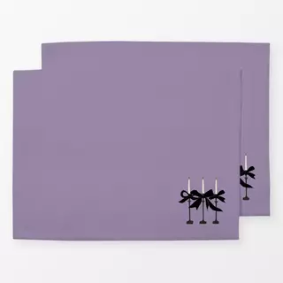 Tischset Kerzen & Schleifen Halloween