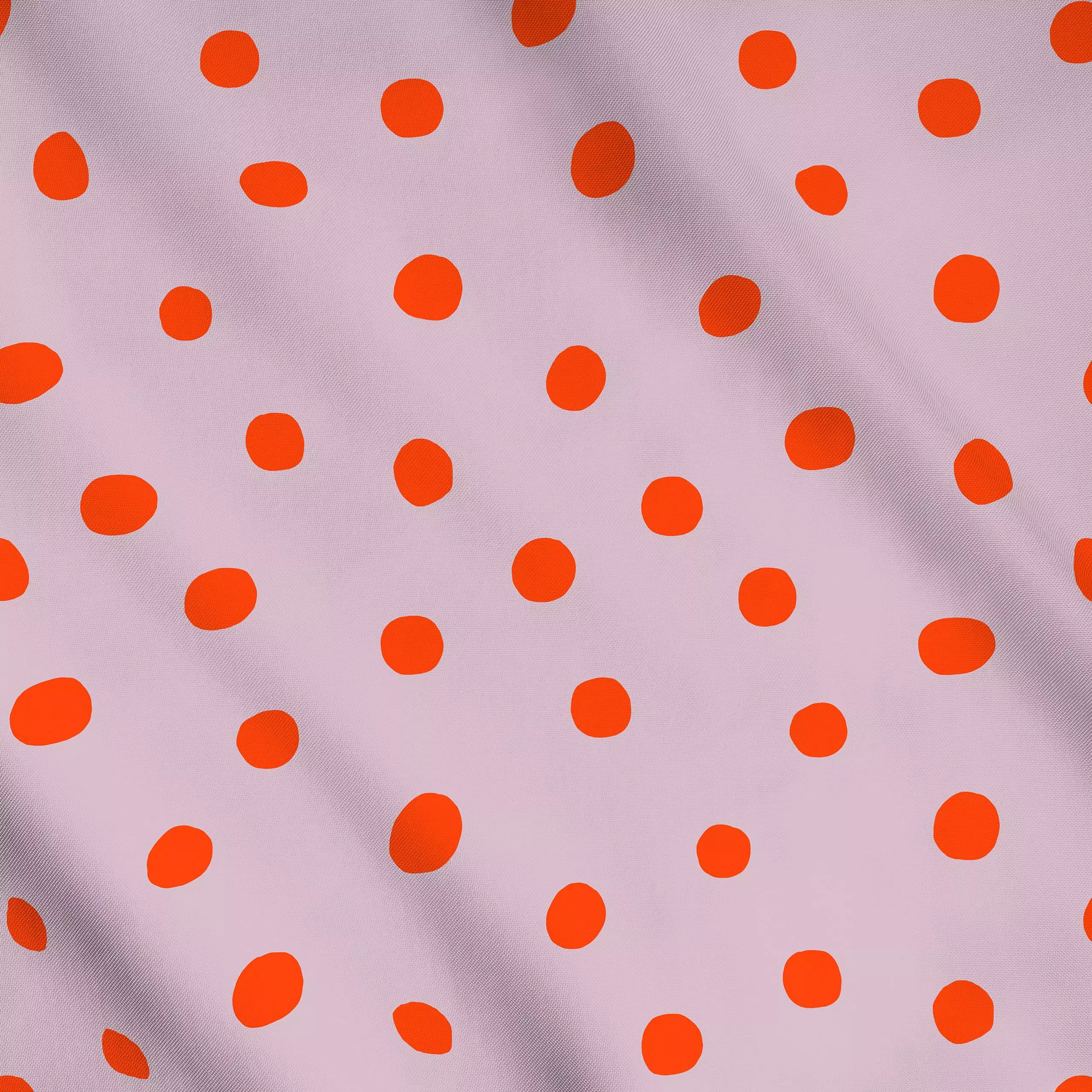 Meterware Punkte Rot & Lila, gemustert, fürs Kinderzimmer, von Maren Gross