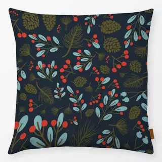 Kissen Mistletoe and Kisses blue