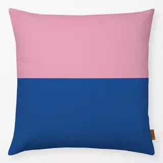 Kissen Colorblocking Pink&Blau