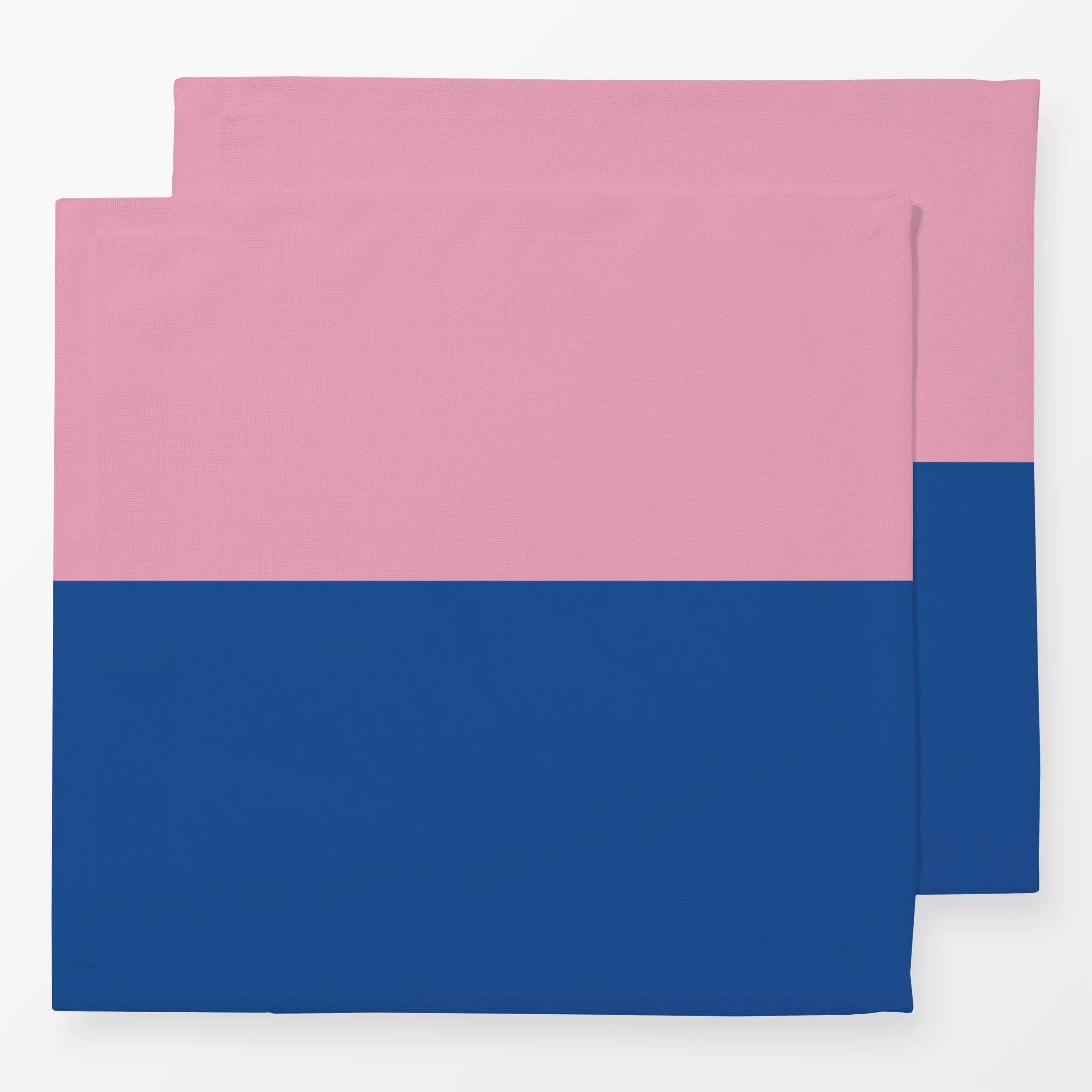 Servietten Colorblocking Pink&Blau - Herbst, Winter, Symbole & Muster - von „Lisa Jasmin Bauer"; minimal, minimalistisch, Co...
