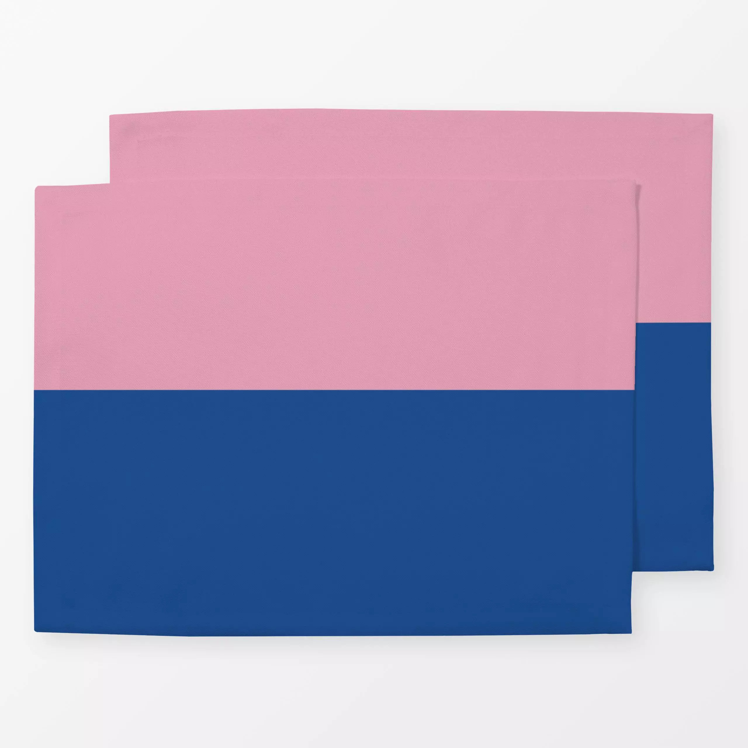 Tischset Colorblocking Pink&Blau - Herbst, Winter, Symbole & Muster - von „Lisa Jasmin Bauer"; minimal, minimalistisch, Colo...