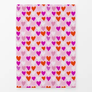 Geschirrtücher Herzen Pink