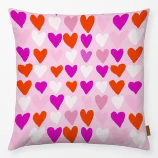 Kissen Herzen Pink