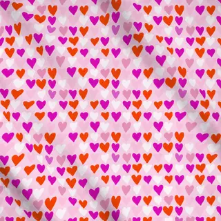 Meterware Herzen Pink