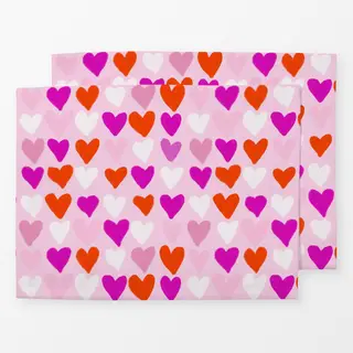 Tischset Herzen Pink