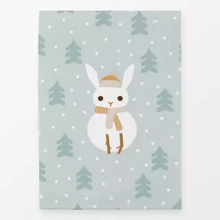 Geschirrtuch Hase Schneemann