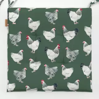 Sitzkissen Hühner grün