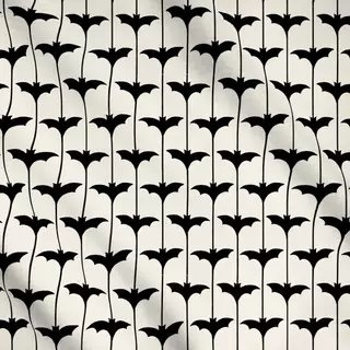 Meterware Fledermäuse Halloween Beige