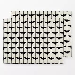 Tischset Fledermäuse Halloween Beige