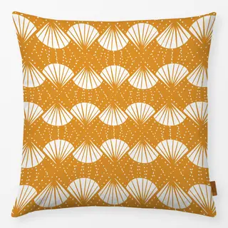 Kissen Abstract Shell allover gelb