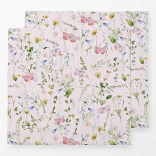 Servietten Rosa Wildblumen Garten