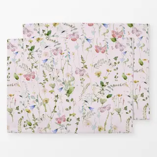 Tischset Rosa Wildblumen Garten