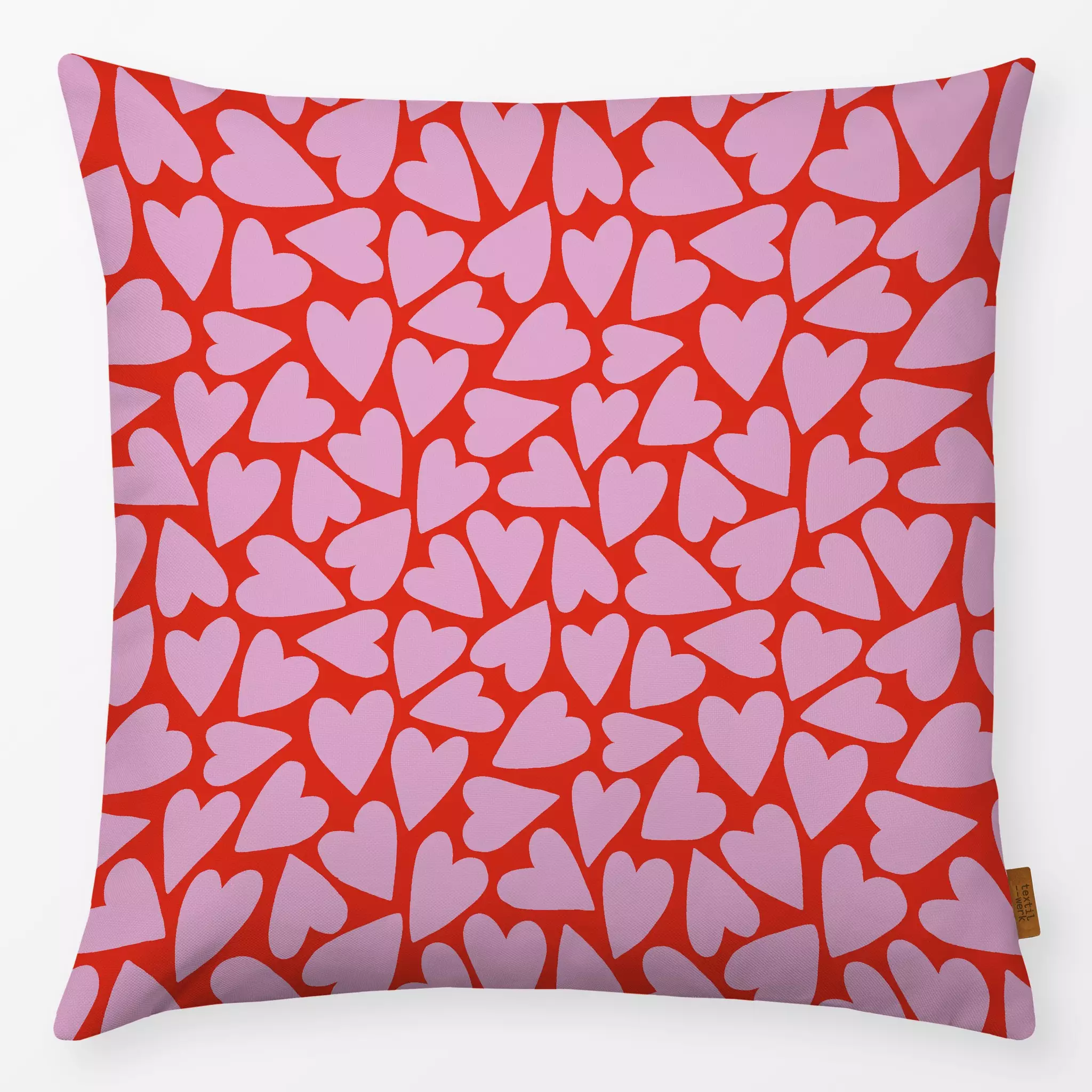 Kissen Kissen Herzen Rot Pink