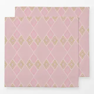 Servietten Diamond Rosa green