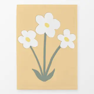 Geschirrtücher Gänseblümchen Buttergelb