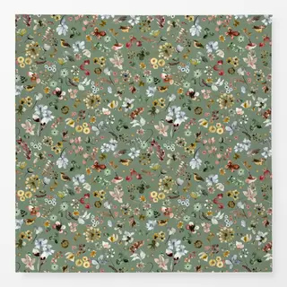 Tischdecke Wild Nature Fall Sage Green
