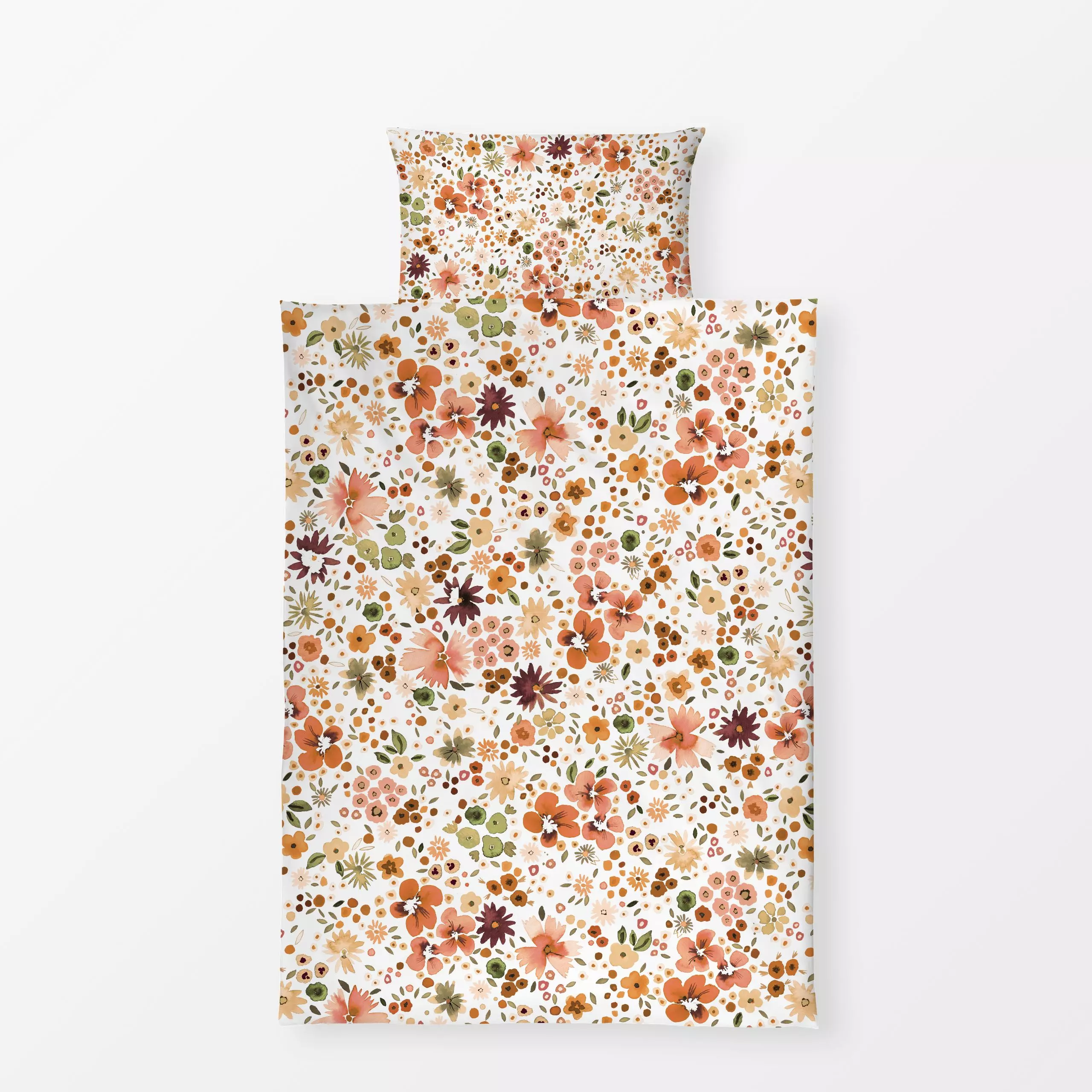 Bettwäsche Ditsy Autumn Floral - Blumen & Florales, Herbst, Pflanzen & Botanik - von „Ninola Design "; Blumen, Herbstdeko, d...