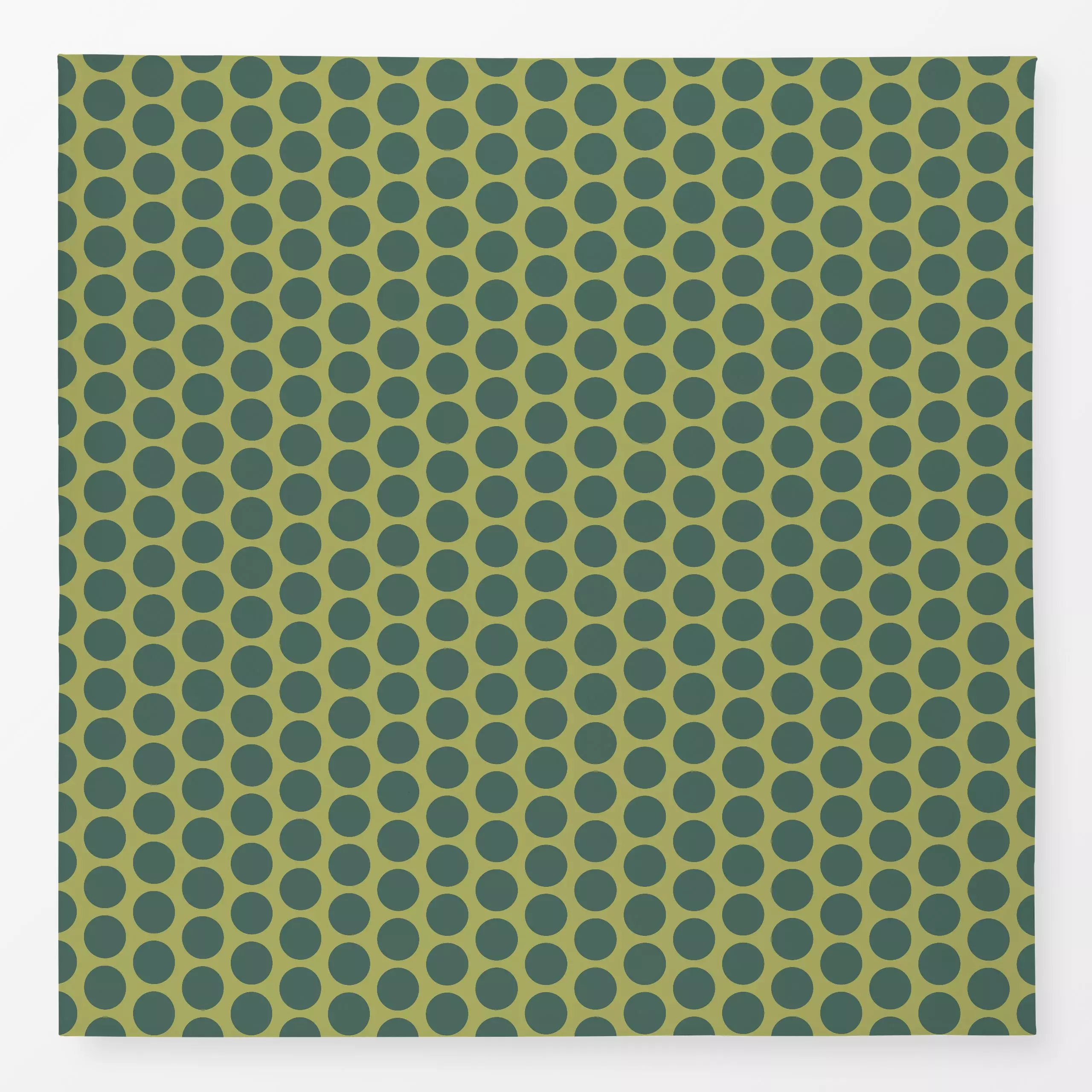 Tischdecke Polkadots grün - Herbst, Symbole & Muster - von „Andrea Liesert"; Punkte, Retro, Garten, Hygge, Kreise, Polkadots...