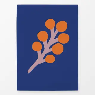 Geschirrtücher Frühling Zweig blau orange