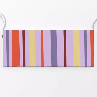 Bankauflage Streifenliebe rosa