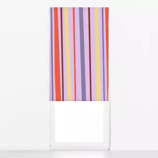 Raffrollo Streifenliebe rosa