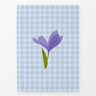 Geschirrtücher Krokus Vichy blau