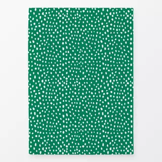 Geschirrtuch Snow Dots Green White