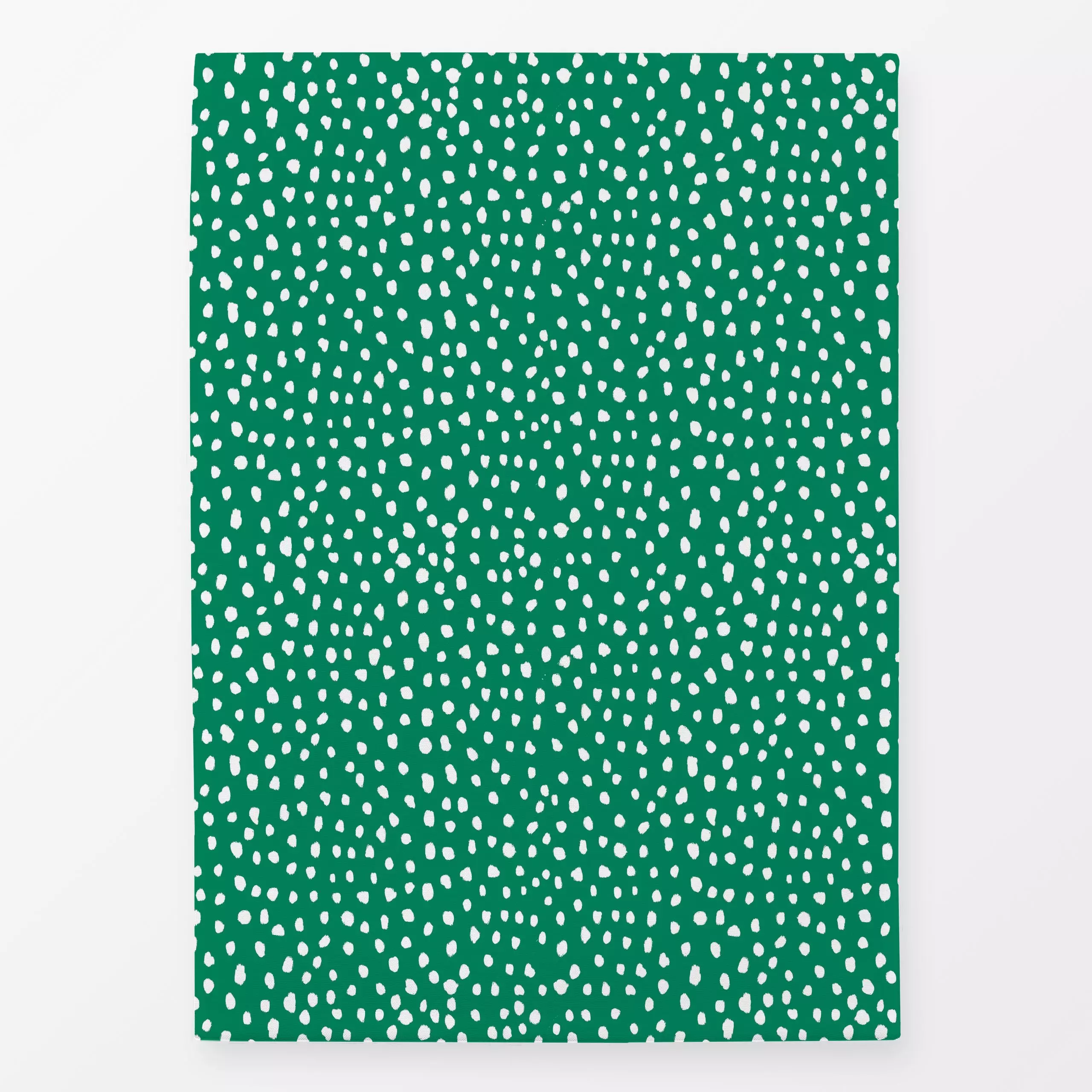 Geschirrtücher Snow Dots Green White - Weihnachten, Symbole & Muster - von „Studio ROSAGRAU“; Punkte, Kissen, Weihnachten, S...