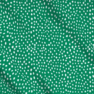 Meterware Snow Dots Green White