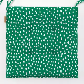 Sitzkissen Snow Dots Green White