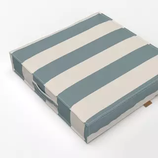 Bodenkissen Streifenmuster Grau Beige