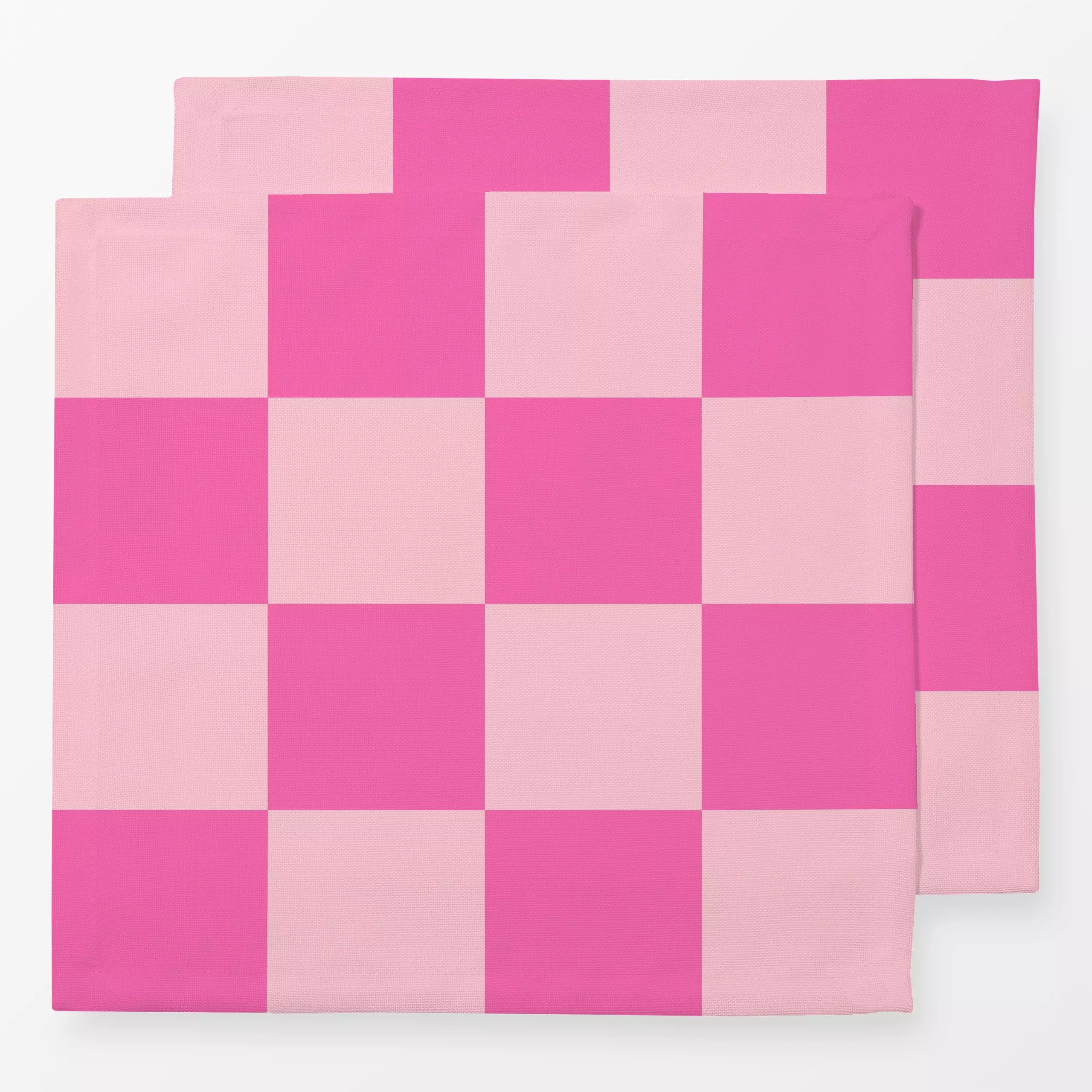 Servietten Pink & Rosa Karos - Symbole & Muster - von „Lisa Jasmin Bauer"; skandinavisch, Karo, pink, Karos, farbenfroh, bol...