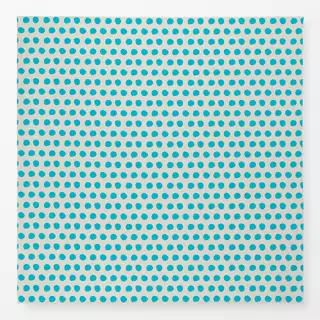 Tischdecke Muster Punkte beige türkis