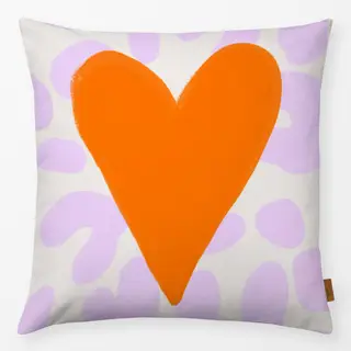 Kissen Neon Herz auf Leo