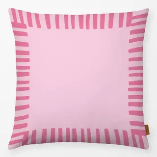 Kissen Stripes Rosa Rahmen