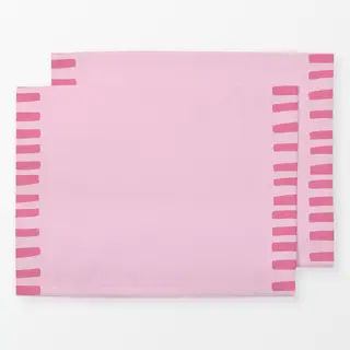 Tischset Stripes Rosa Rahmen