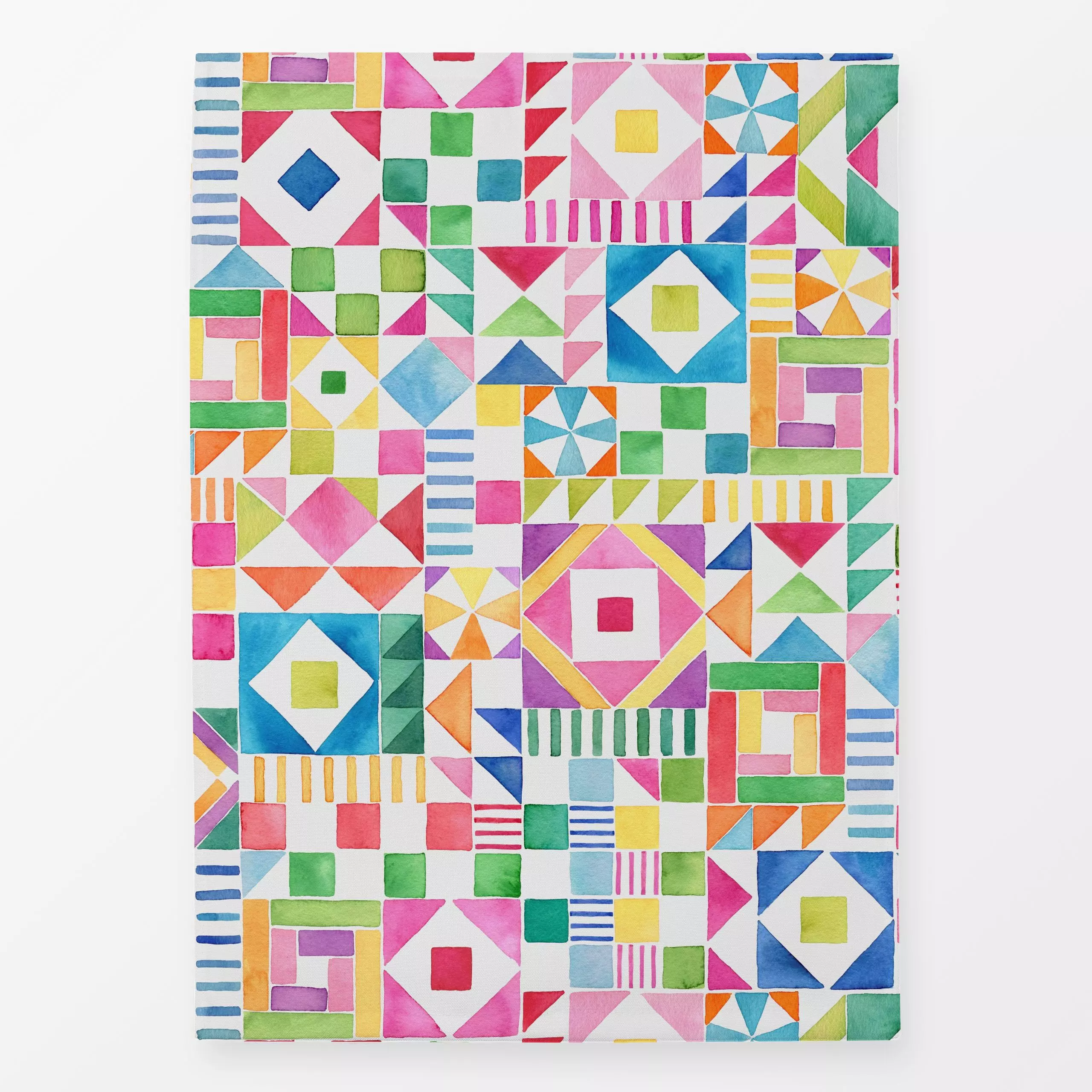 Geschirrtücher Modern Geometrisch Patchwork - Kinderzimmer & Motive für Kinder, Symbole & Muster - von „Ninola Design "; Kin...