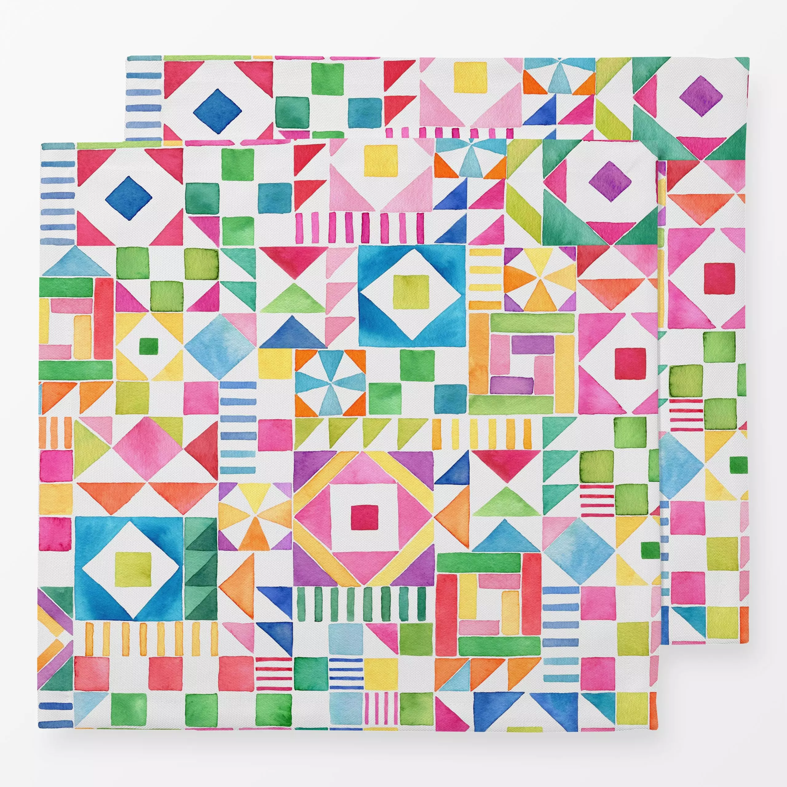Servietten Modern Geometrisch Patchwork - Kinderzimmer & Motive für Kinder, Symbole & Muster - von „Ninola Design "; Kinder,...
