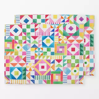 Tischset Modern Geometrisch Patchwork