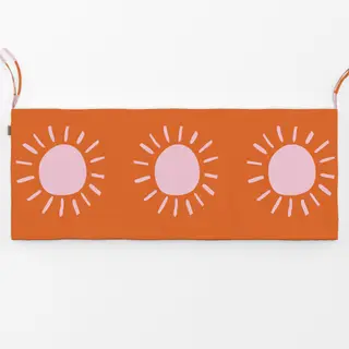 Bankauflage Sonne orange