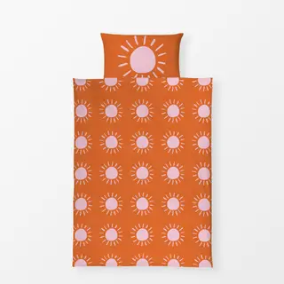 Bettwäsche Sonne orange