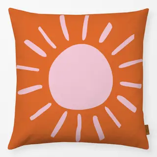 Kissen Sonne orange